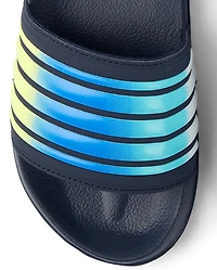 Boys Striped Slides