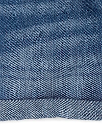 Baby And Toddler Girls Paperbag Waist Denim Shortie Shorts