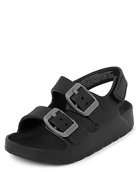 Toddler Boys Buckle Slides