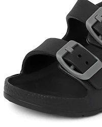 Toddler Boys Buckle Slides