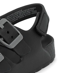 Toddler Boys Buckle Slides