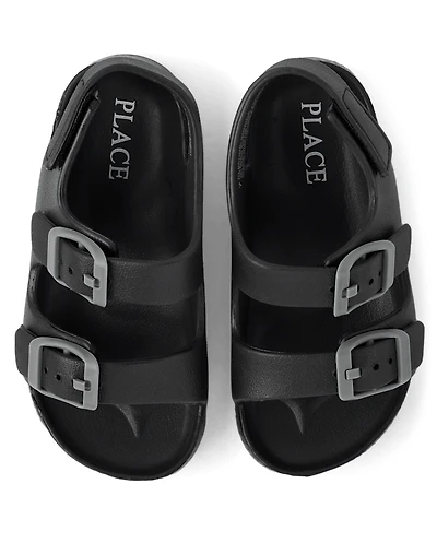 Toddler Boys Buckle Slides