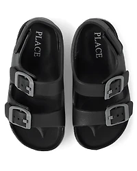 Toddler Boys Buckle Slides