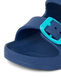 Toddler Boys Buckle Slides