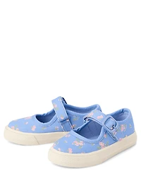 Toddler Girls Floral Mary Jane Sneakers