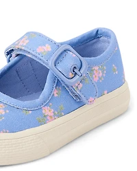 Toddler Girls Floral Mary Jane Sneakers