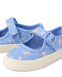 Toddler Girls Floral Mary Jane Sneakers