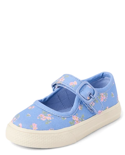 Toddler Girls Floral Mary Jane Sneakers