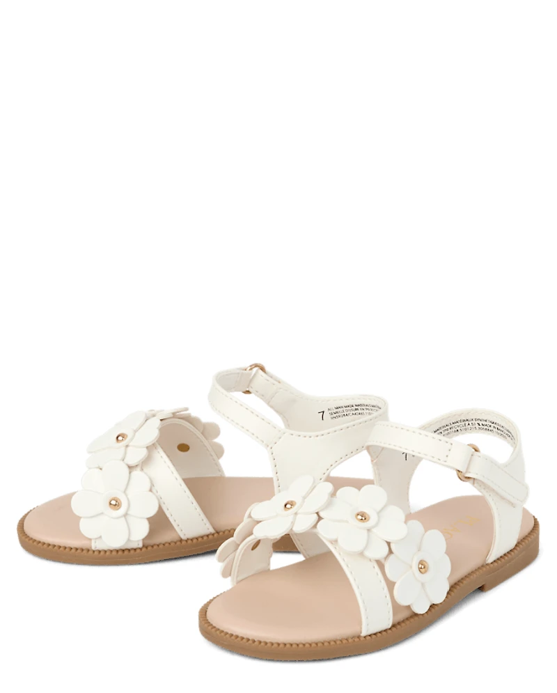Toddler Girls Floral Sandals