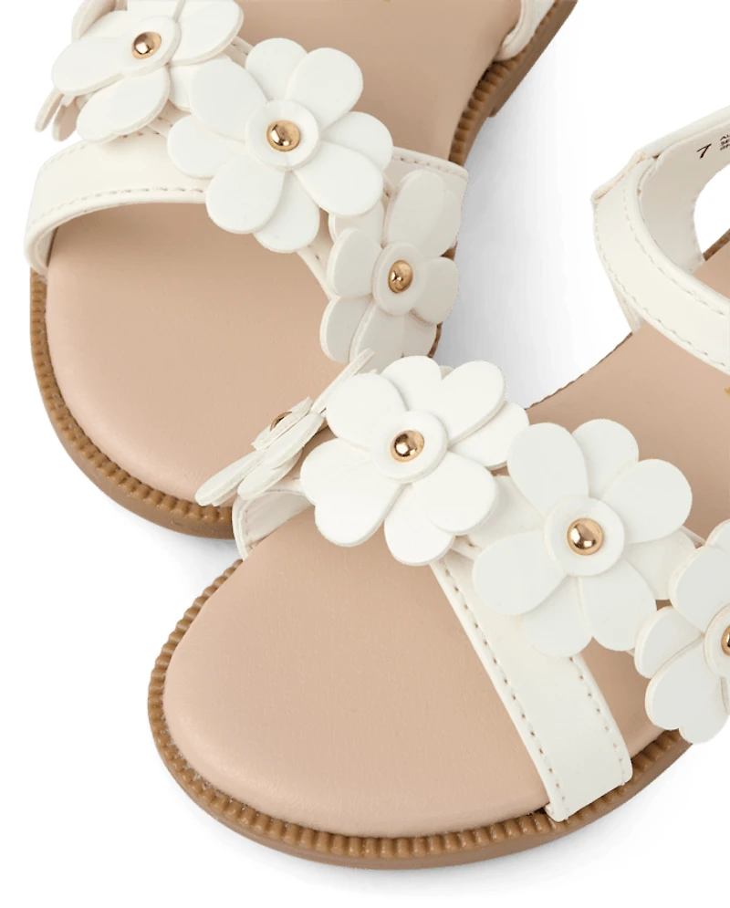Toddler Girls Floral Sandals