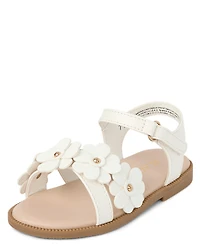 Toddler Girls Floral Sandals