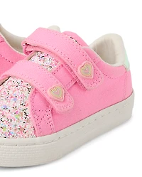 Toddler Girls Glitter Low Top Sneakers