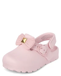 Toddler Girls Bow Clogs