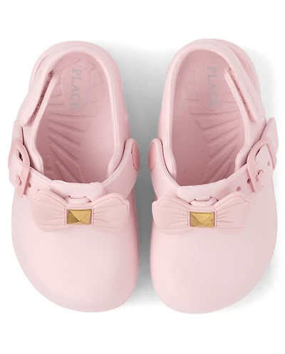 Toddler Girls Bow Clogs