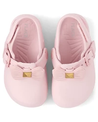 Toddler Girls Bow Clogs