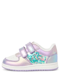 Toddler Girls Iridescent Shakey Low Top Sneakers