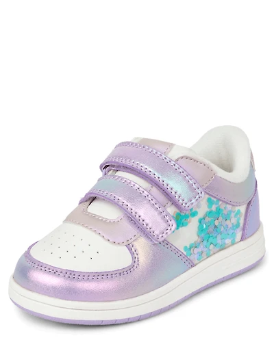 Toddler Girls Iridescent Shakey Low Top Sneakers