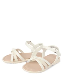 Toddler Girls Metallic Sandals