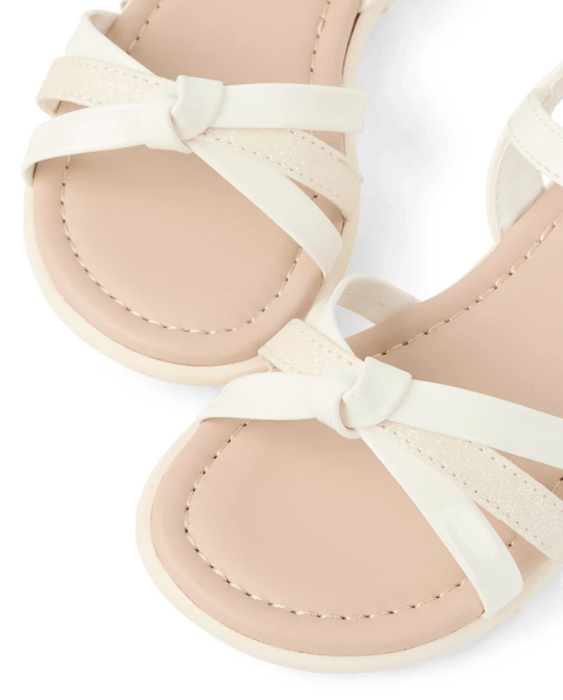 Toddler Girls Metallic Sandals