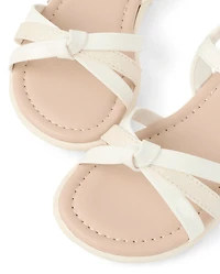 Toddler Girls Metallic Sandals