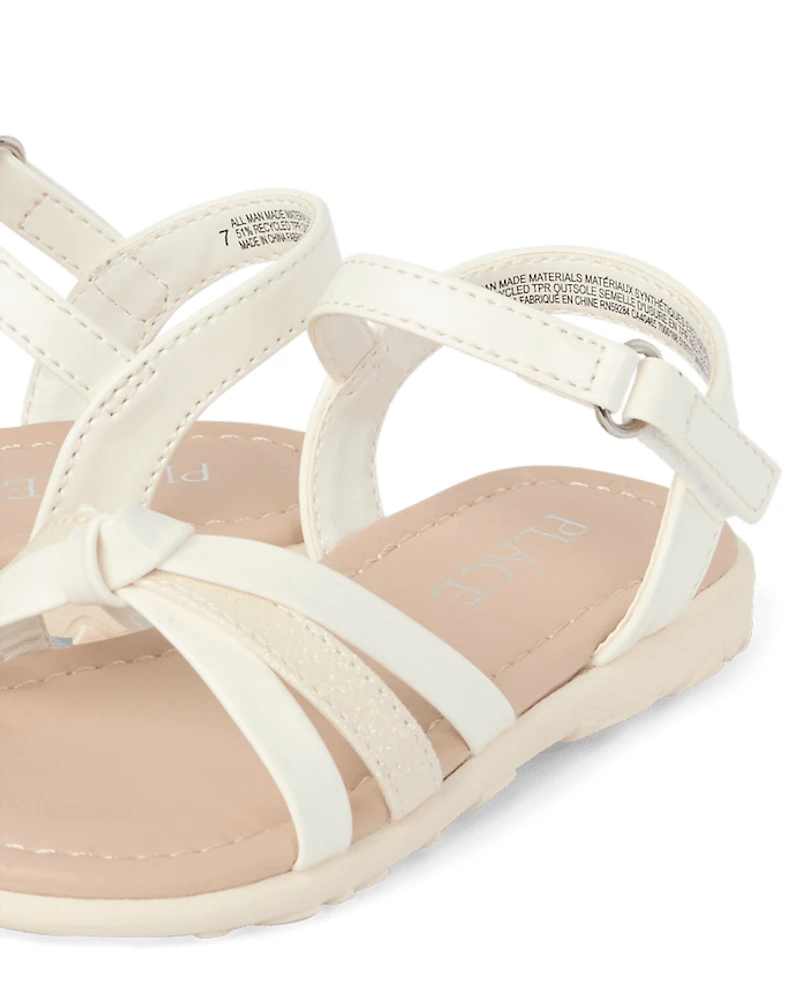 Toddler Girls Metallic Sandals