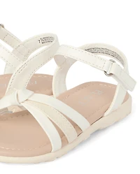 Toddler Girls Metallic Sandals