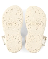 Toddler Girls Metallic Sandals