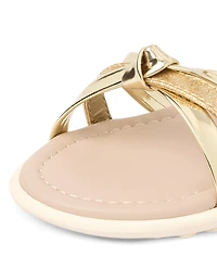 Toddler Girls Metallic Sandals