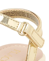 Toddler Girls Metallic Sandals