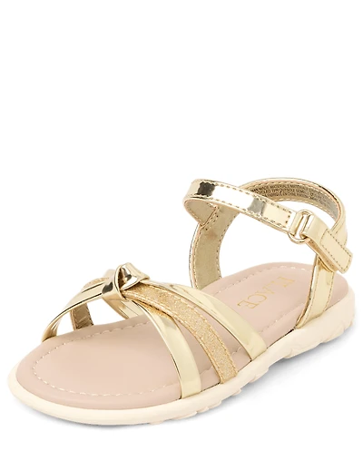 Toddler Girls Metallic Sandals