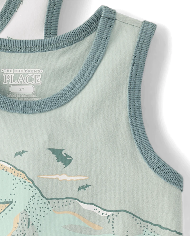 Baby And Toddler Boys Dino Tank Top 3-Pack