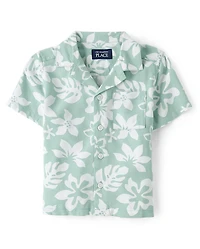 Baby And Toddler Boys Tropical Button Up Shirt