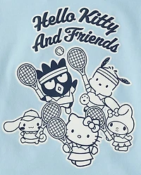Girls Hello Kitty® And Friends Puff Print Tennis Ringer Baby Tee