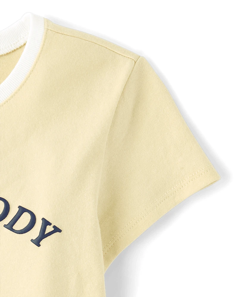 Girls My Melody™ Puff Print Tennis Ringer Baby Tee