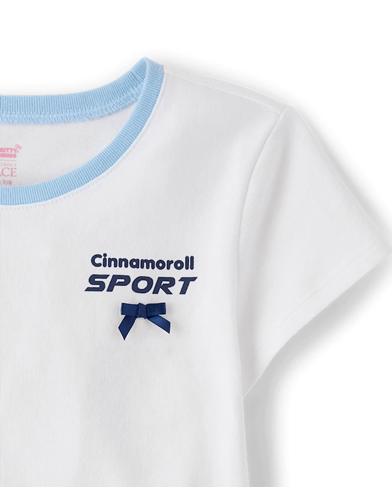 Girls Cinnamoroll™ Sport Bow Ringer Baby Tee