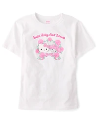 Girls Hello Kitty® And Friends Puff Print Graphic Tee