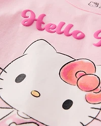 Girls Hello Kitty® Glitter Puff Print Graphic Tee