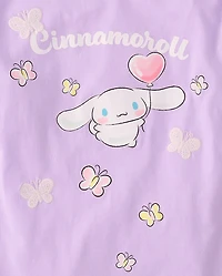 Girls Cinnamoroll™ Satin Stitch Embroidered Butterfly Graphic Tee