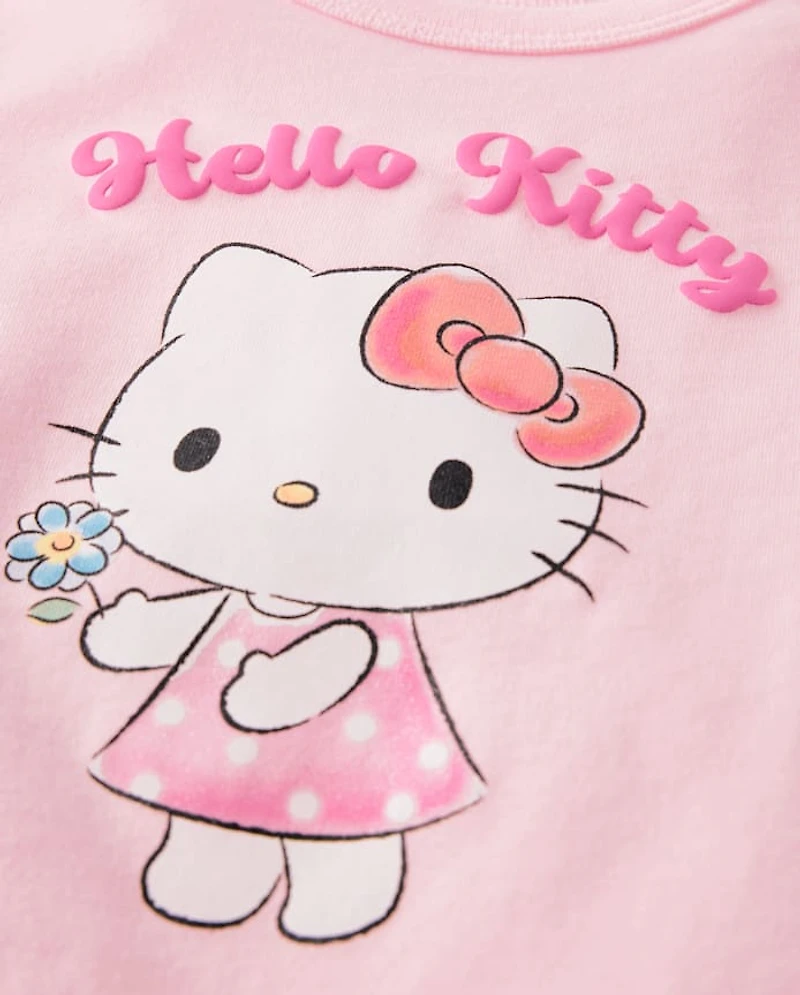 Toddler Girls Hello Kitty® Glitter Puff Print Graphic Tee