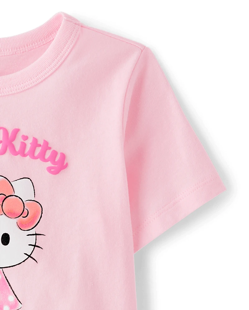 Toddler Girls Hello Kitty® Glitter Puff Print Graphic Tee