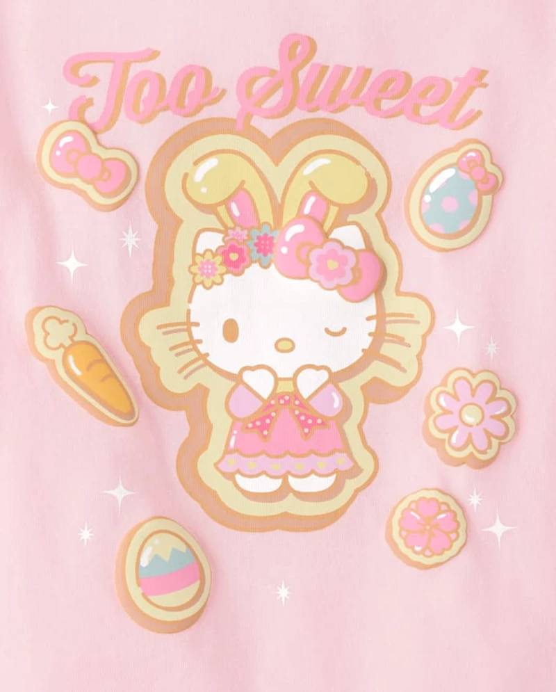 Toddler Girls Hello Kitty® Puff Print Easter Graphic Tee