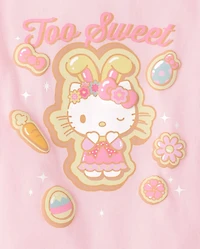 Toddler Girls Hello Kitty® Puff Print Easter Graphic Tee