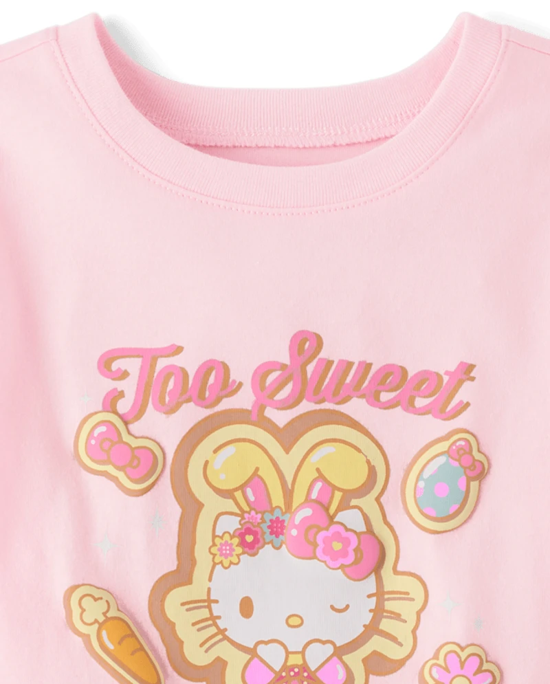 Toddler Girls Hello Kitty® Puff Print Easter Graphic Tee