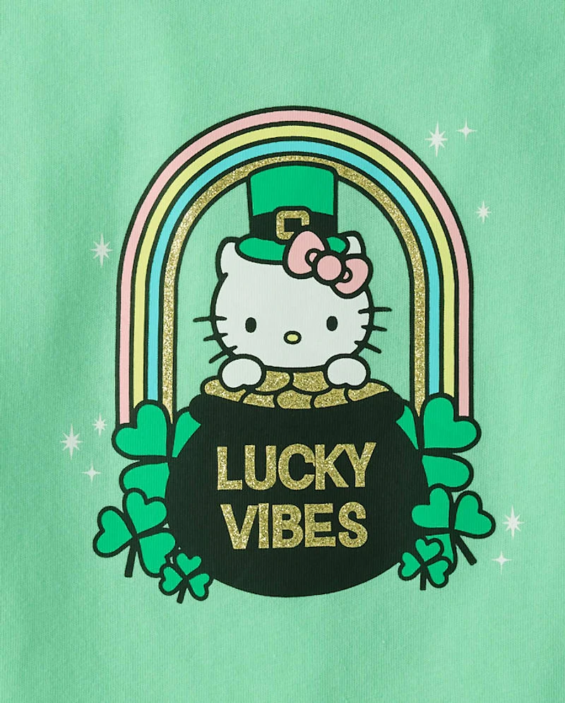 Toddler Girls Hello Kitty® Glitter St. Patrick's Day Graphic Tee
