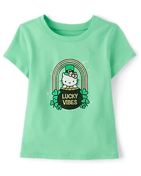 Toddler Girls Hello Kitty® Glitter St. Patrick's Day Graphic Tee