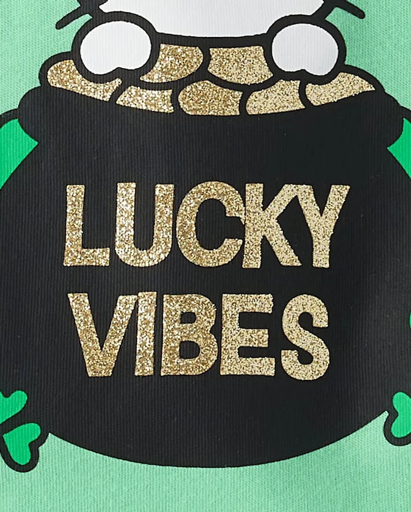 Girls Hello Kitty® Glitter St. Patrick's Day Graphic Tee