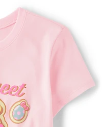 Girls Hello Kitty® Puff Print Easter Graphic Tee