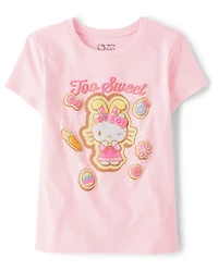Girls Hello Kitty® Puff Print Easter Graphic Tee