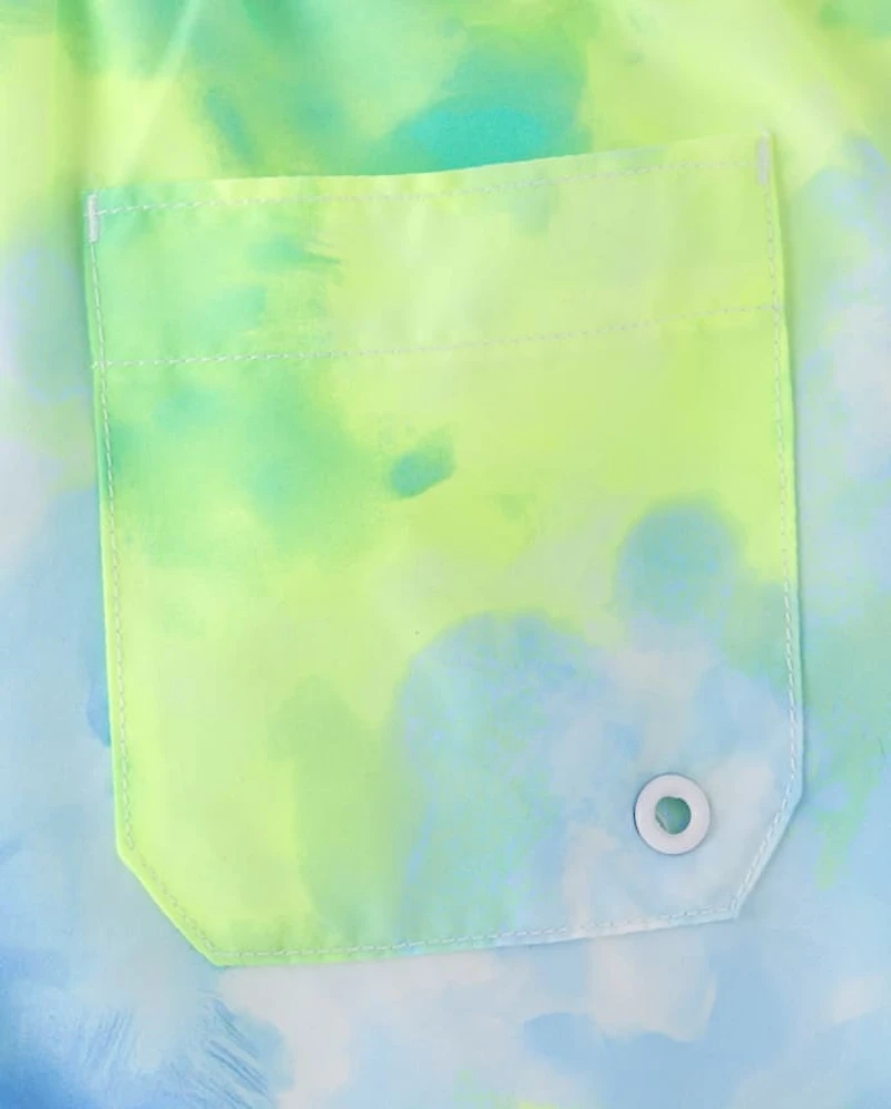 Boys Print Rashguard Swimsuit