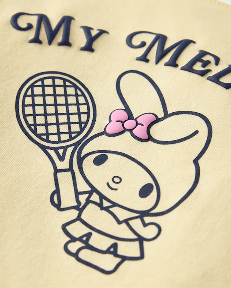 Toddler Girls My Melody™ Puff Print Tennis Ringer Graphic Tee